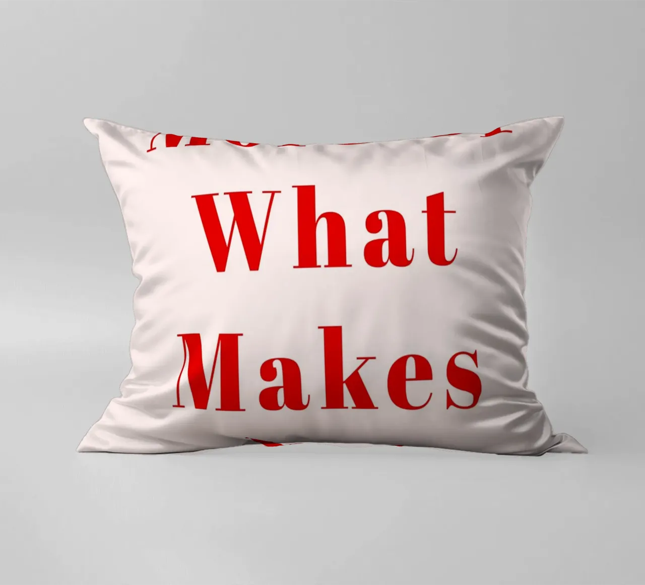 Typographie rouge minimaliste - Faites plus de ce qui vous fait vibrer coussin de pdigitalprints