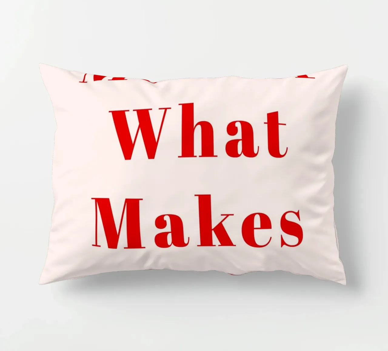 Typographie rouge minimaliste - Faites plus de ce qui vous fait vibrer coussin de pdigitalprints