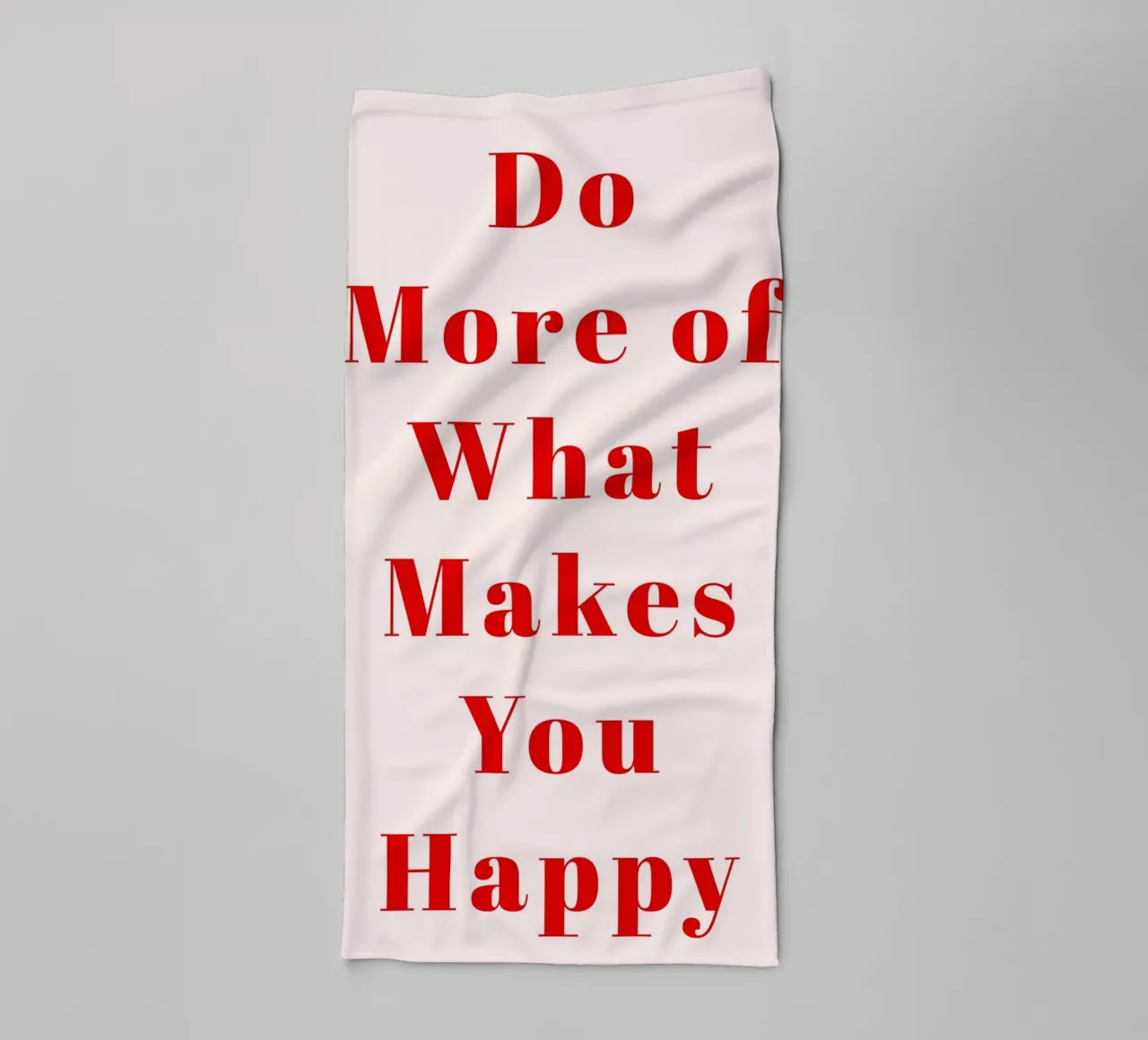 Typographie rouge minimaliste - Faites plus de ce qui vous fait vibrer serviette de bain de pdigitalprints