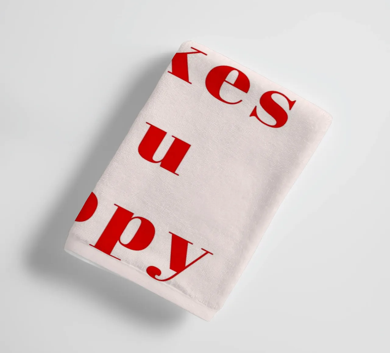 Stampa tipografica rossa minimalista - Fai di più di ciò che ti rende asciugamano da bagno da pdigitalprints