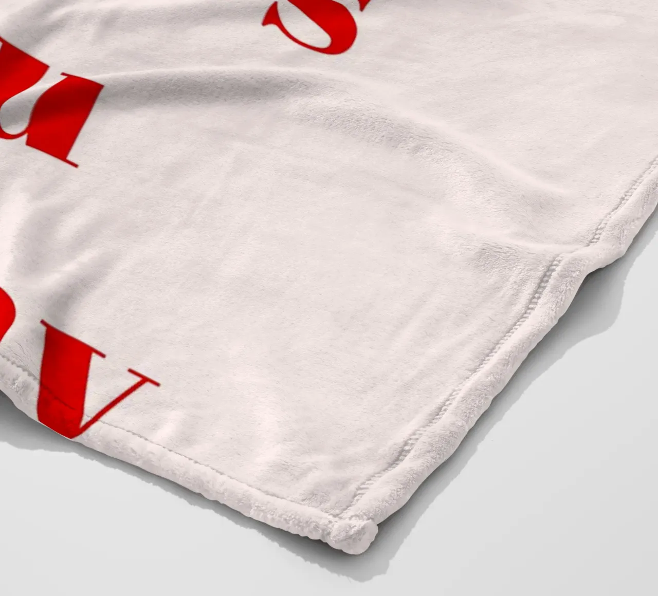Minimalist Red Typography Print – Do More of What Makes You fleece blanket by pdigitalprints