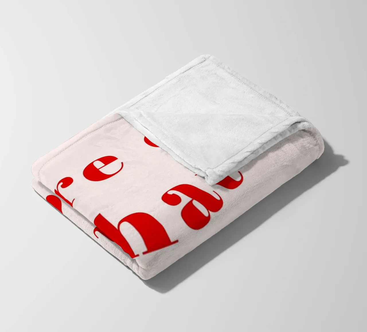 Minimalist Red Typography Print – Do More of What Makes You fleece blanket by pdigitalprints
