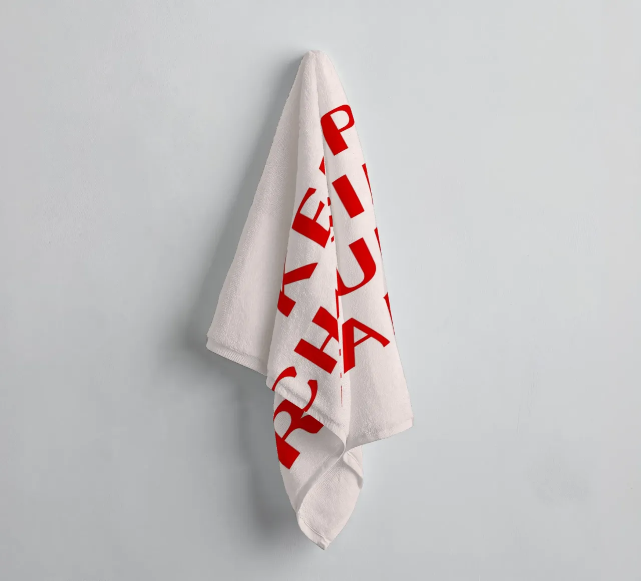 Motivational Red Quote Print – Keep Chasing Your Dreams towel by pdigitalprints