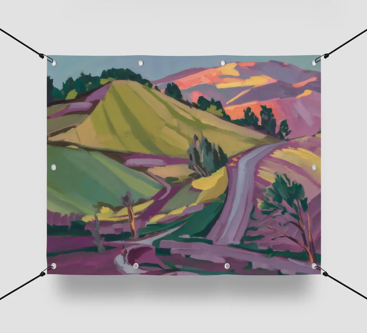 Strada del tramonto Cascade telo in pvc da Celestial Harmony