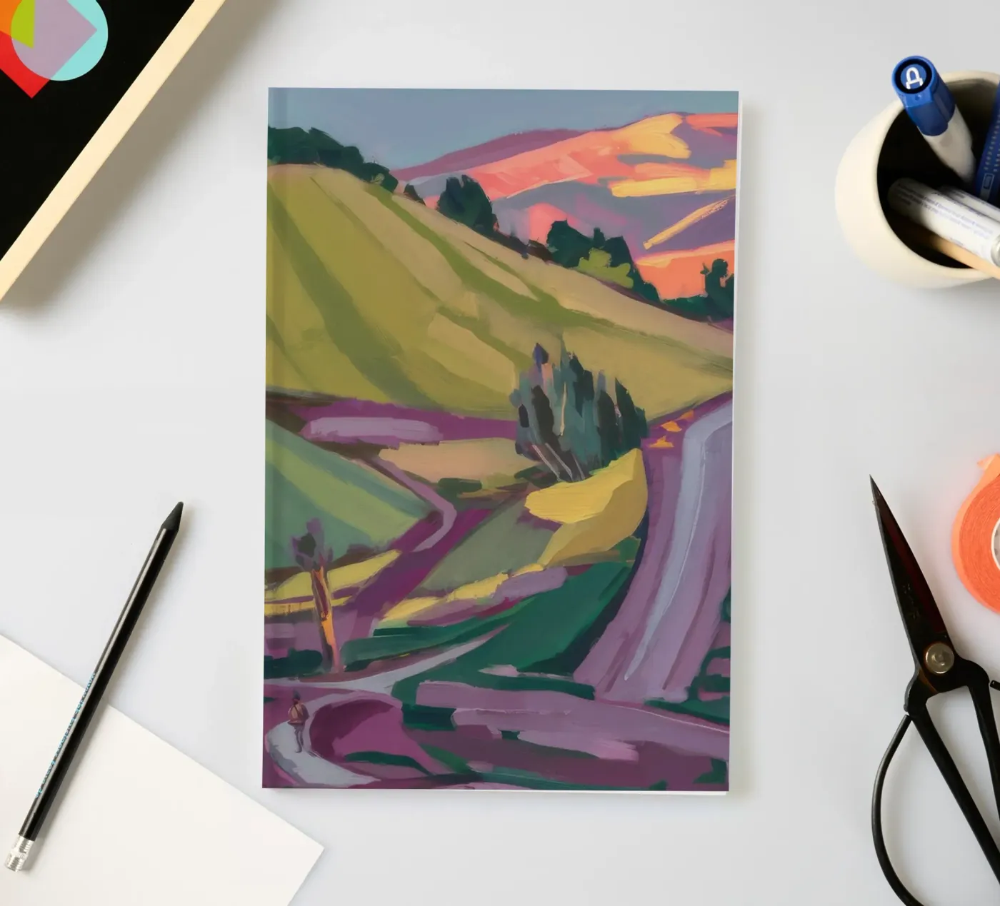 Sunset Road Cascade notebook by Celestial Harmony