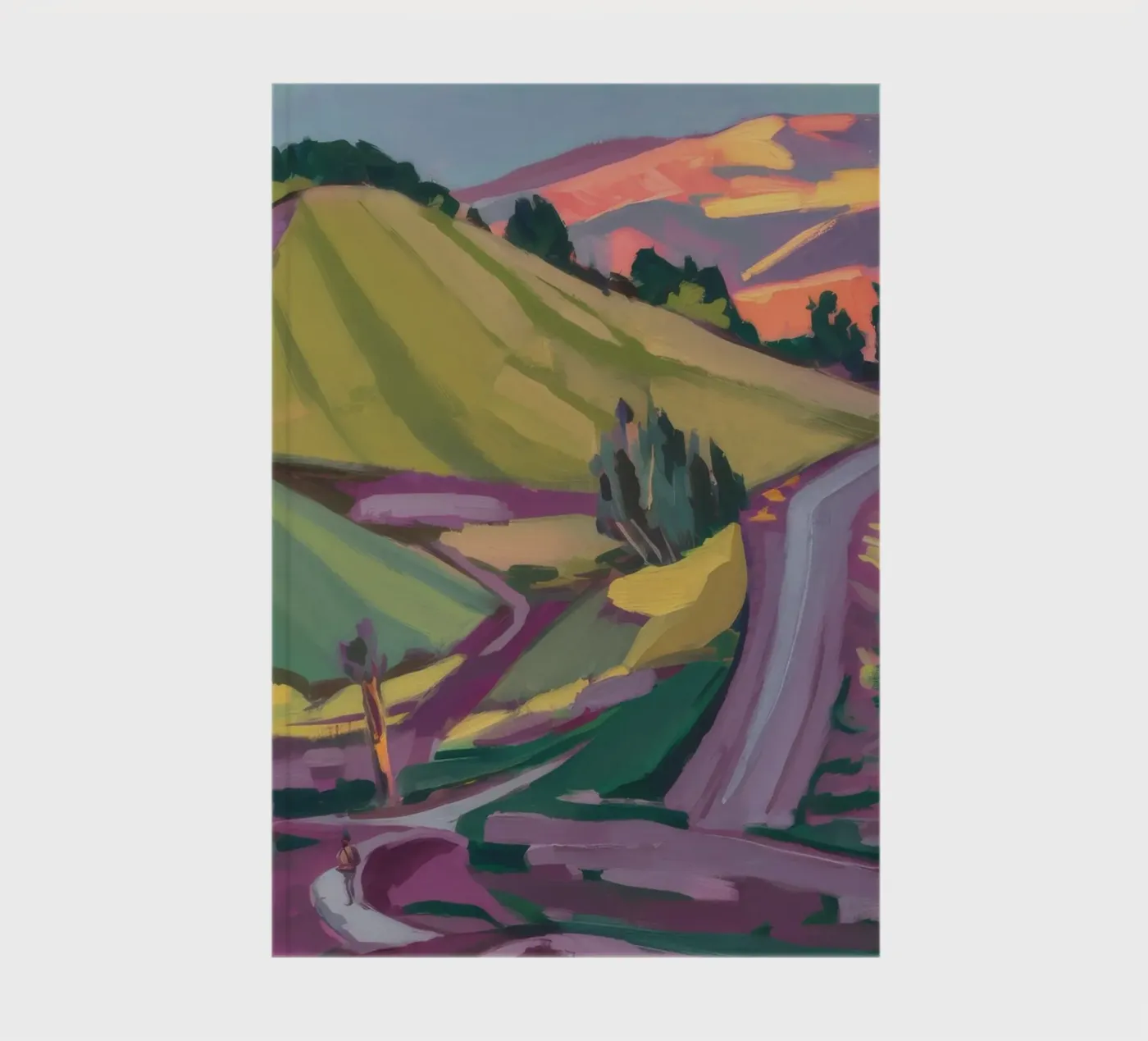 Sunset Road Cascade notebook by Celestial Harmony