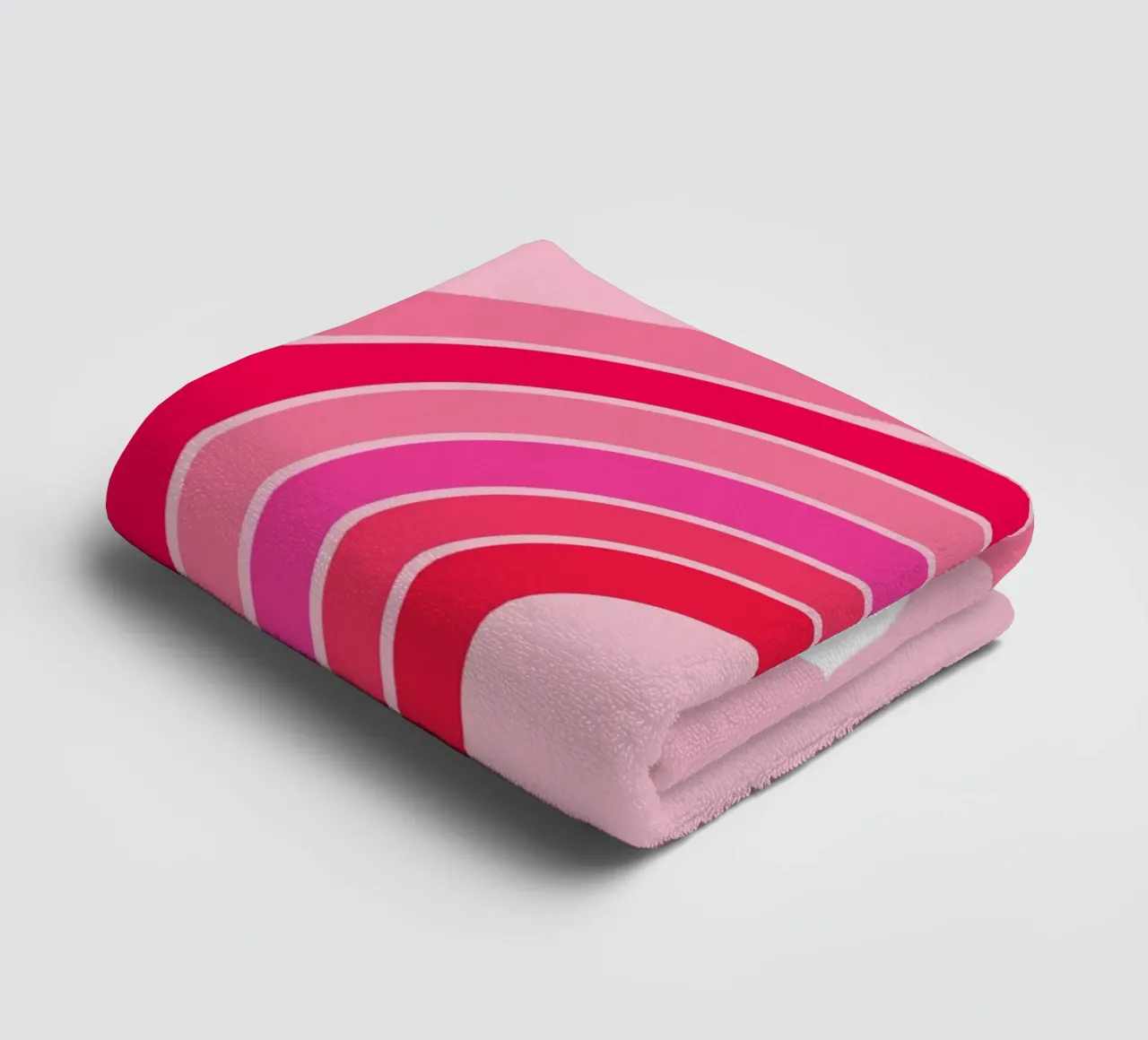 Good Vibes Rosa Grafica arcobaleno retrò con testo scritto a mano asciugamano da bagno da pdigitalprints