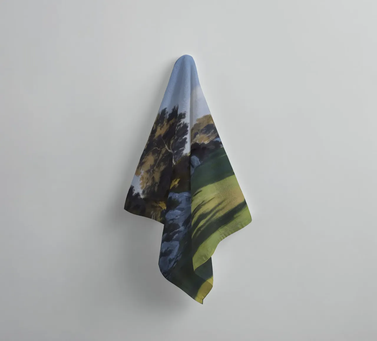 Kustlijn Verdant Rust badhanddoek van Opal Strokes