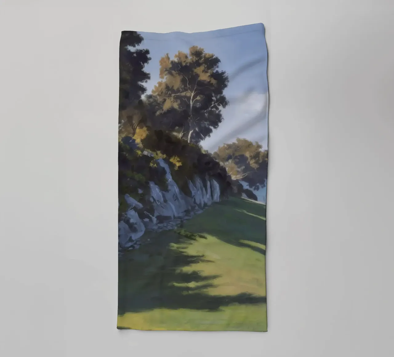 Kustlijn Verdant Rust badhanddoek van Opal Strokes