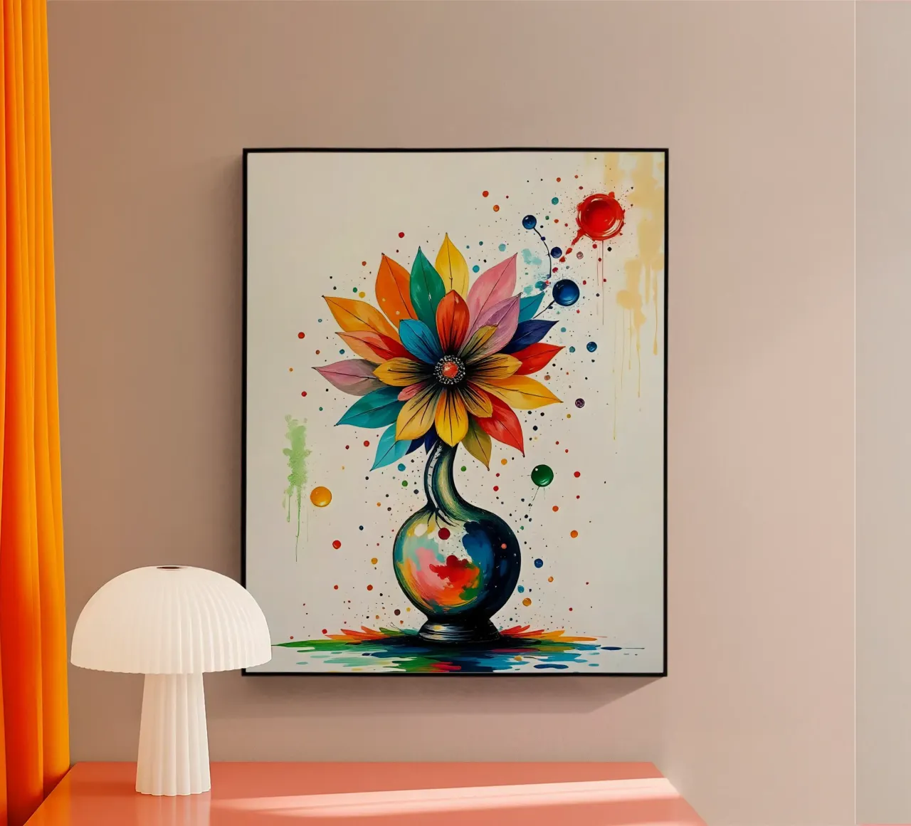 Pittura_fiori_2 plexiglass da Farb- und Blütenzauber by LK