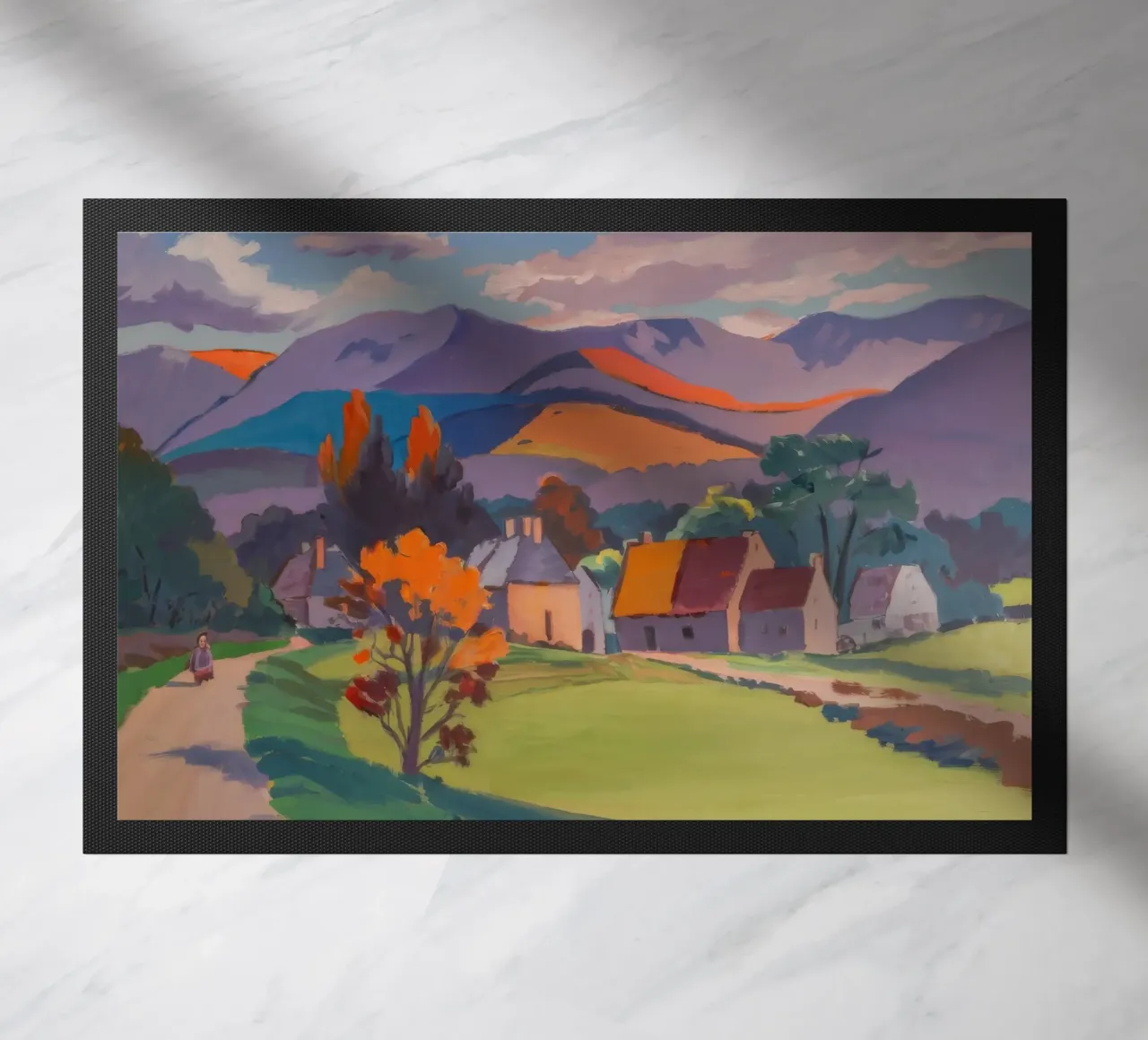 Herfstdorp Ember deurmat van Celestial Harmony