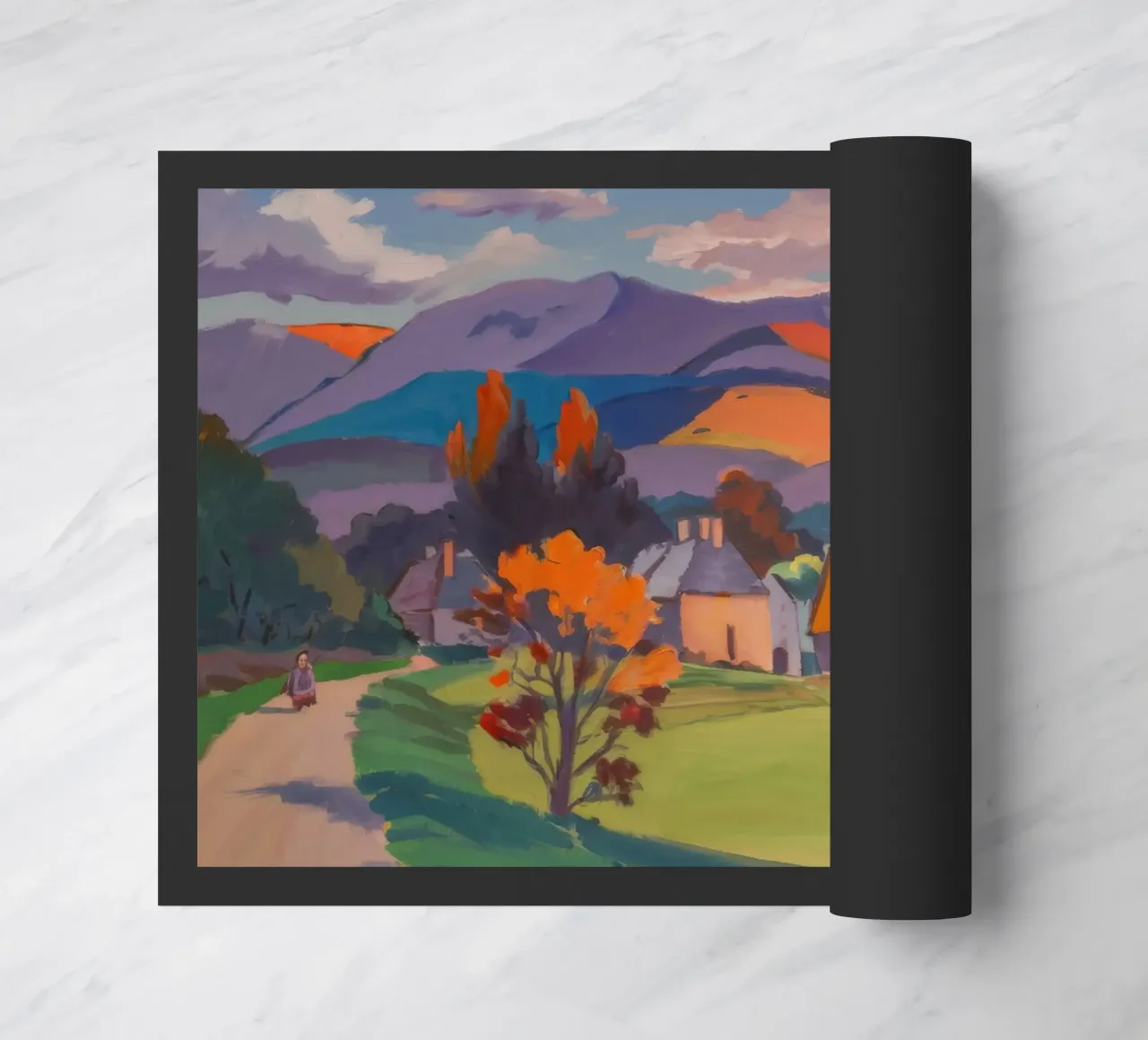 Herfstdorp Ember deurmat van Celestial Harmony