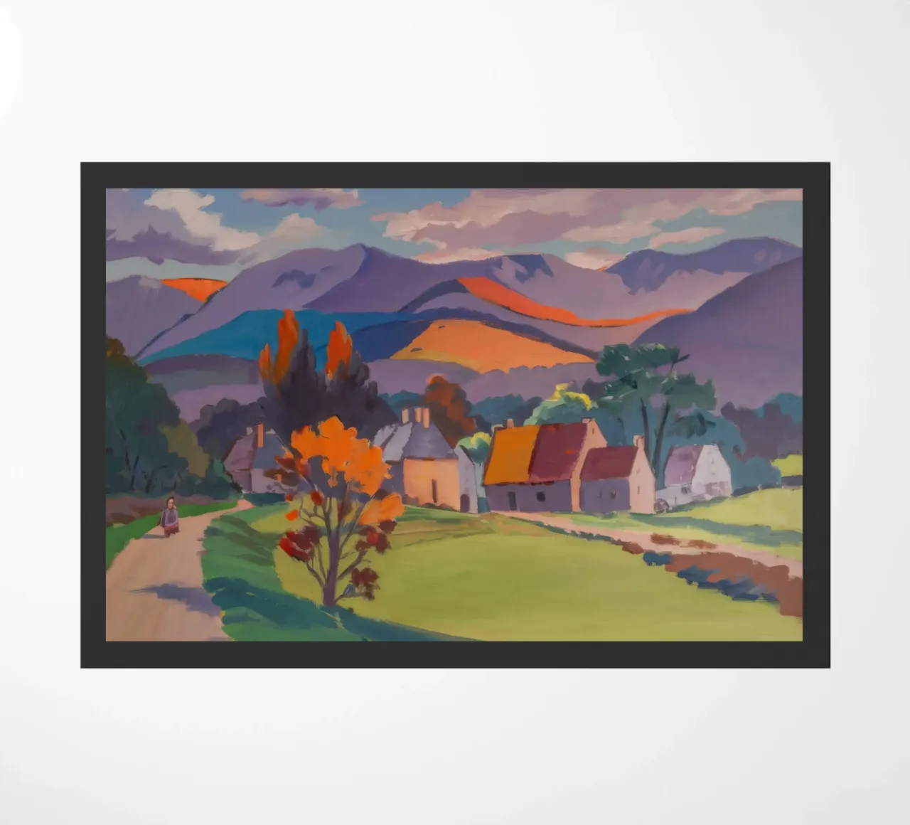 Herfstdorp Ember deurmat van Celestial Harmony