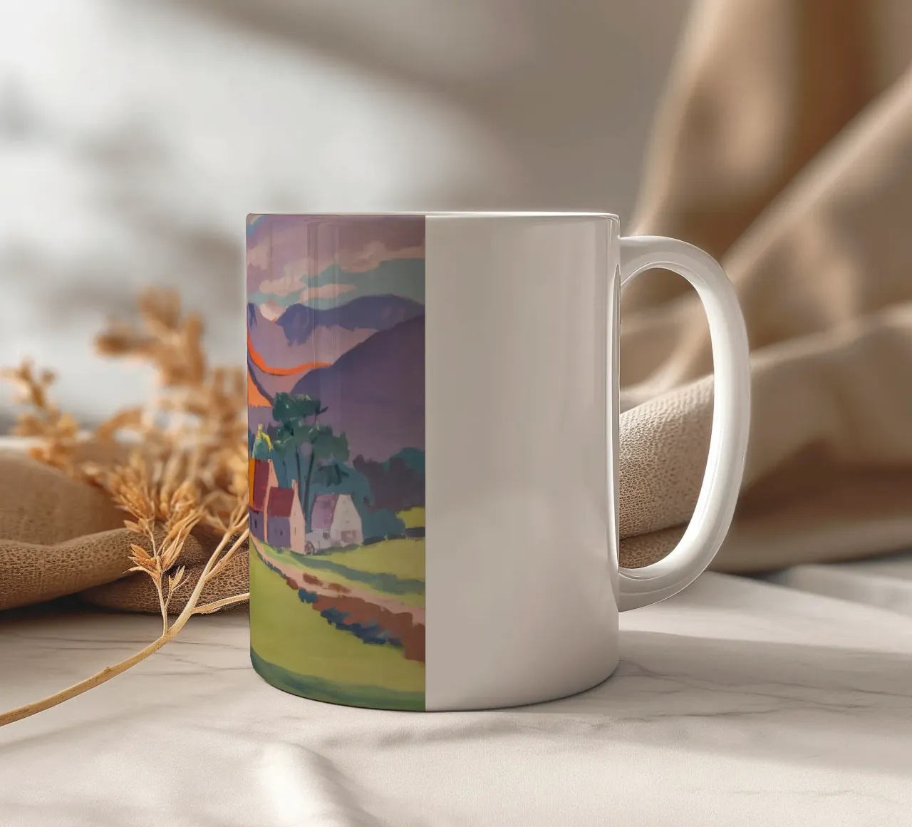 Villaggio d'autunno Ember tazza in ceramica da Celestial Harmony