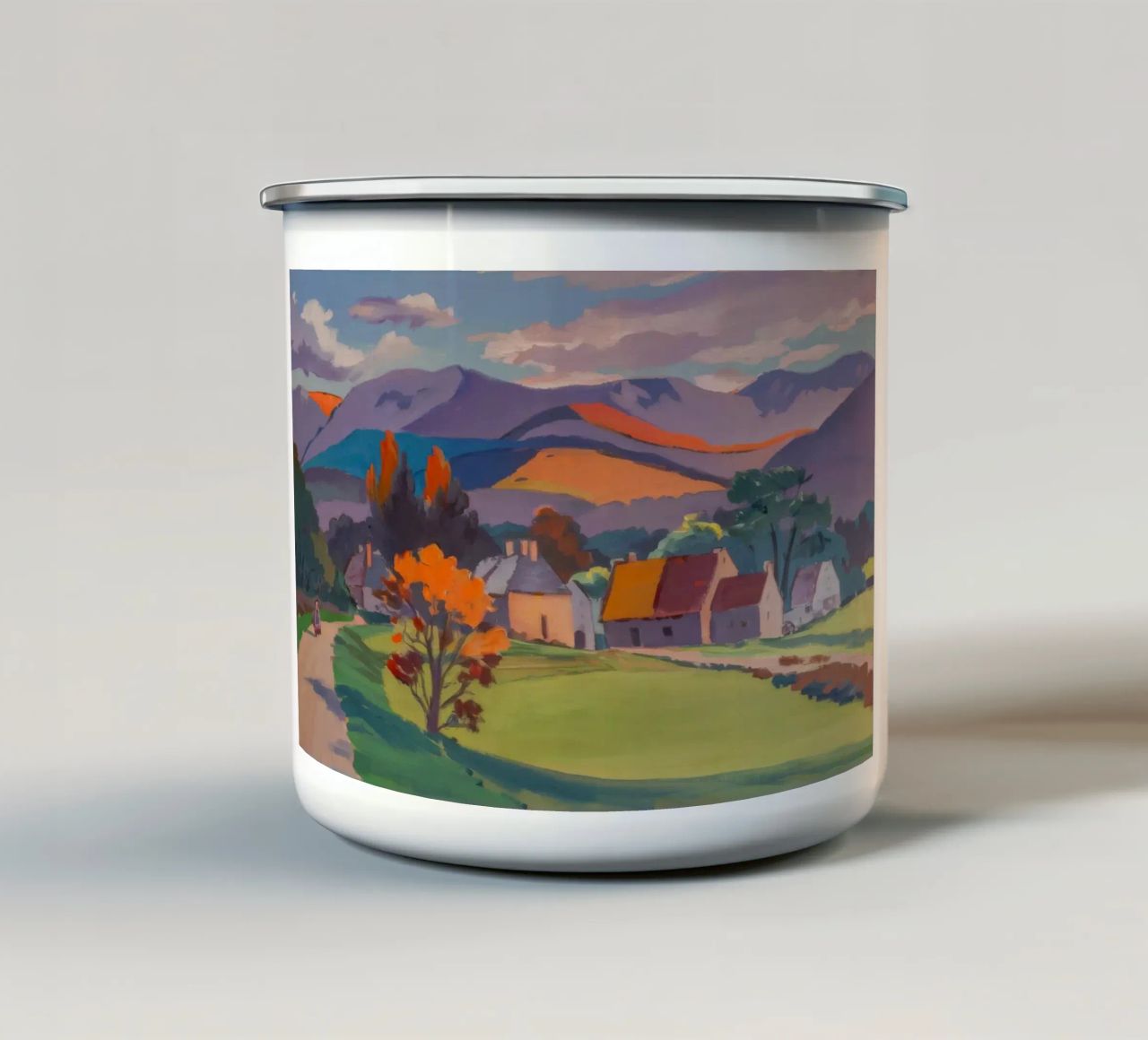 Villaggio d'autunno Ember tazza in smalto da Celestial Harmony