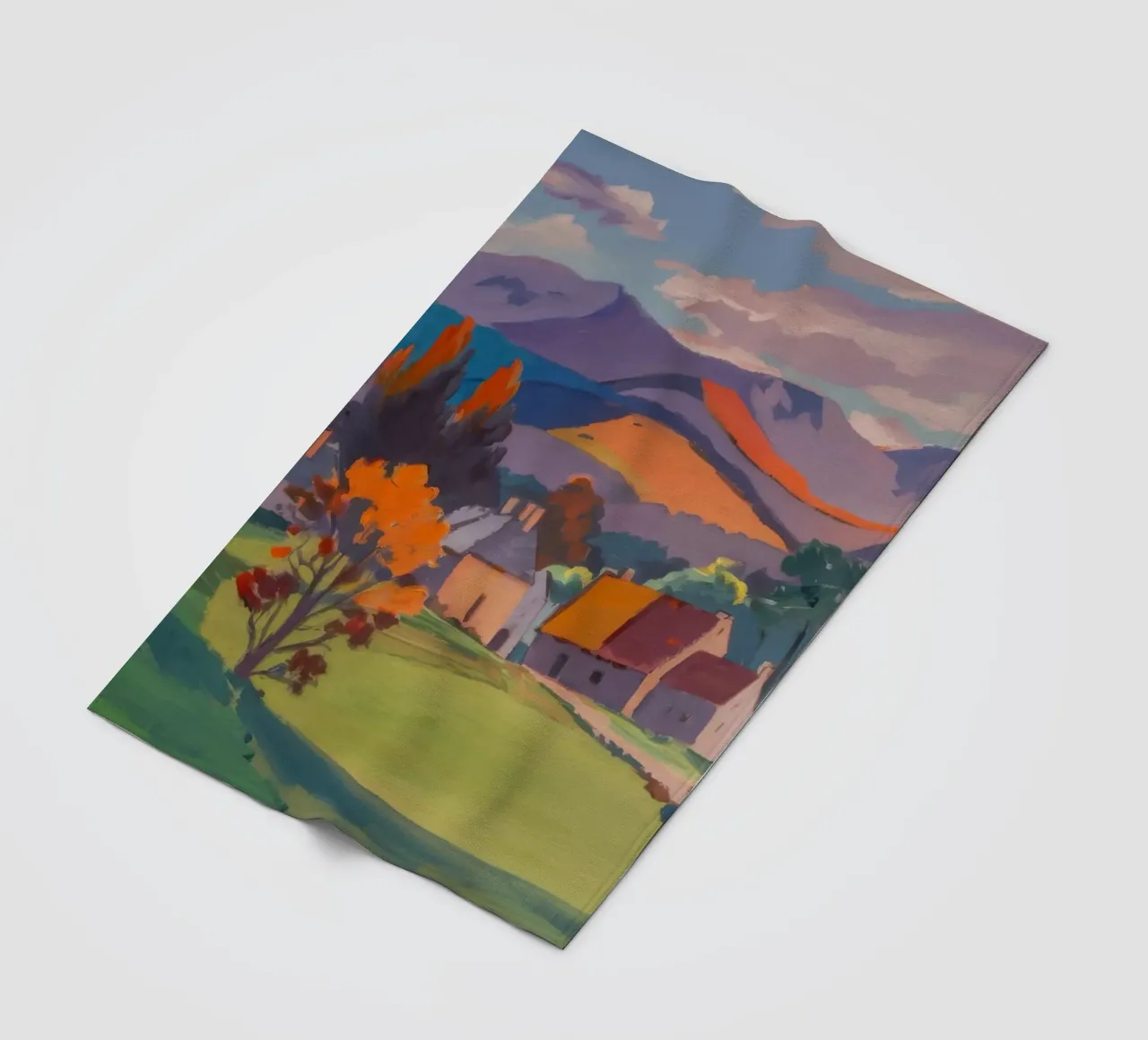 Herfstdorp Ember fleecedeken van Celestial Harmony