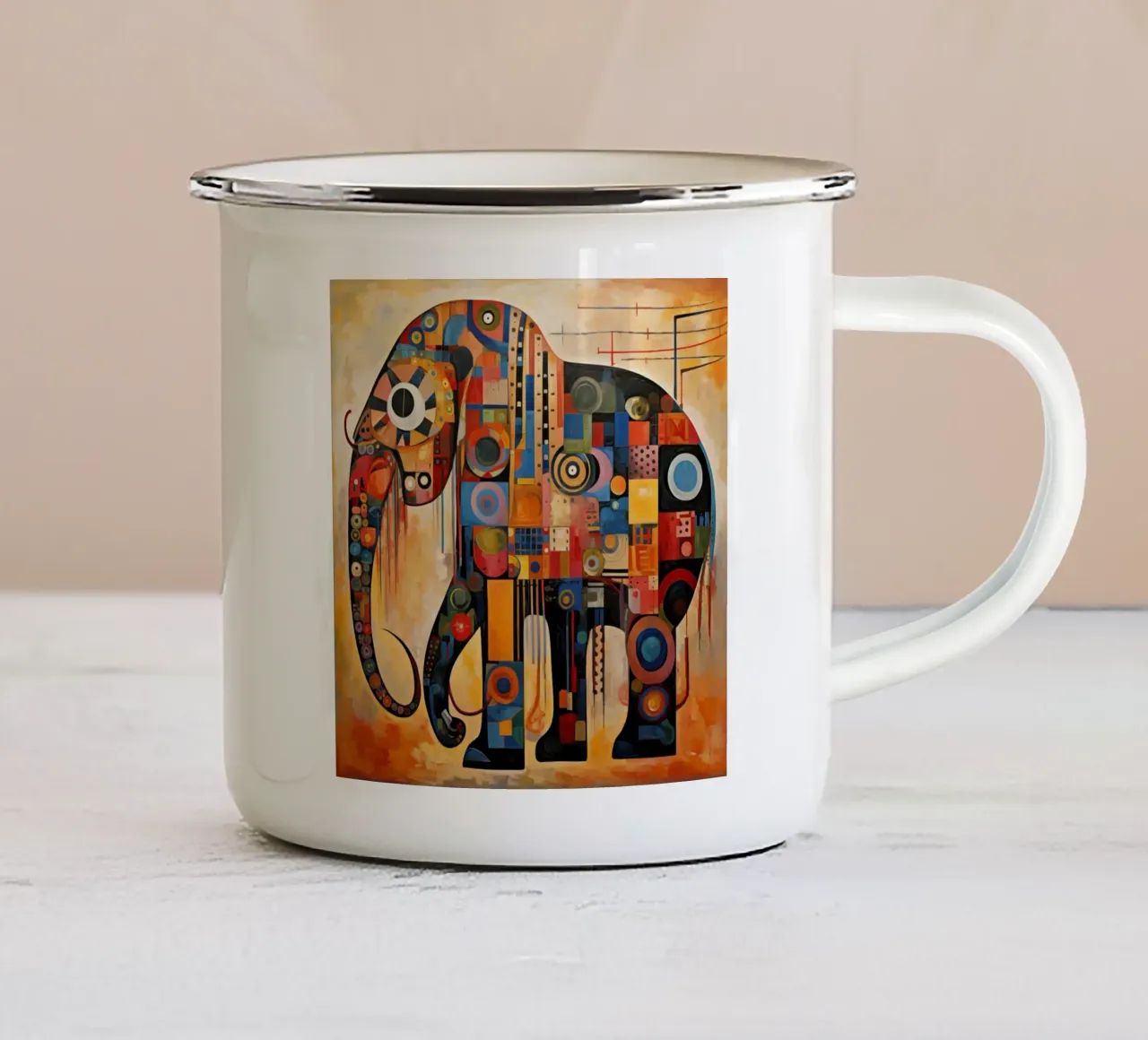 Arte da parete di Imagine tazza in smalto da Imagine