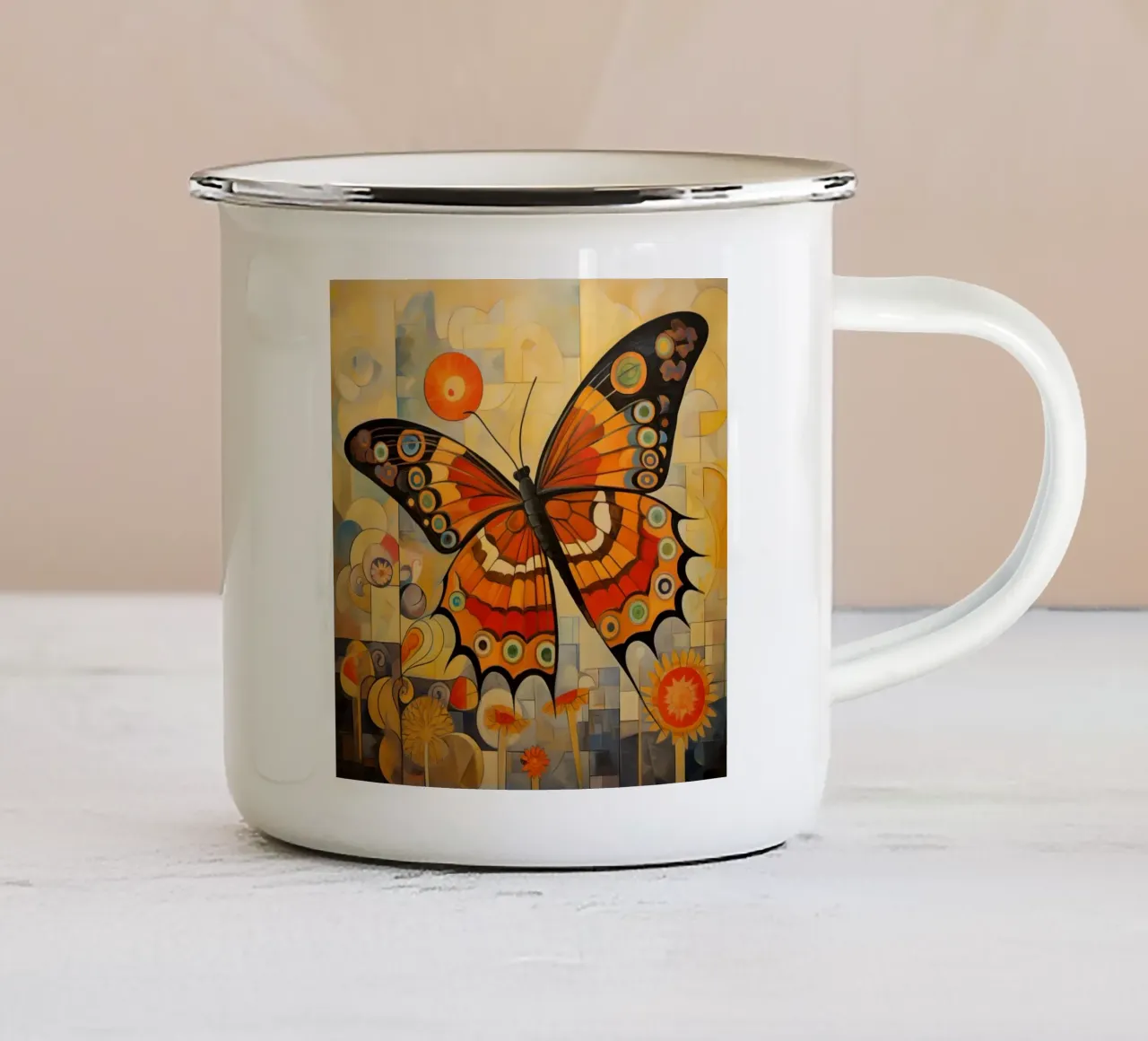 Arte da parete di Imagine tazza in smalto da Imagine