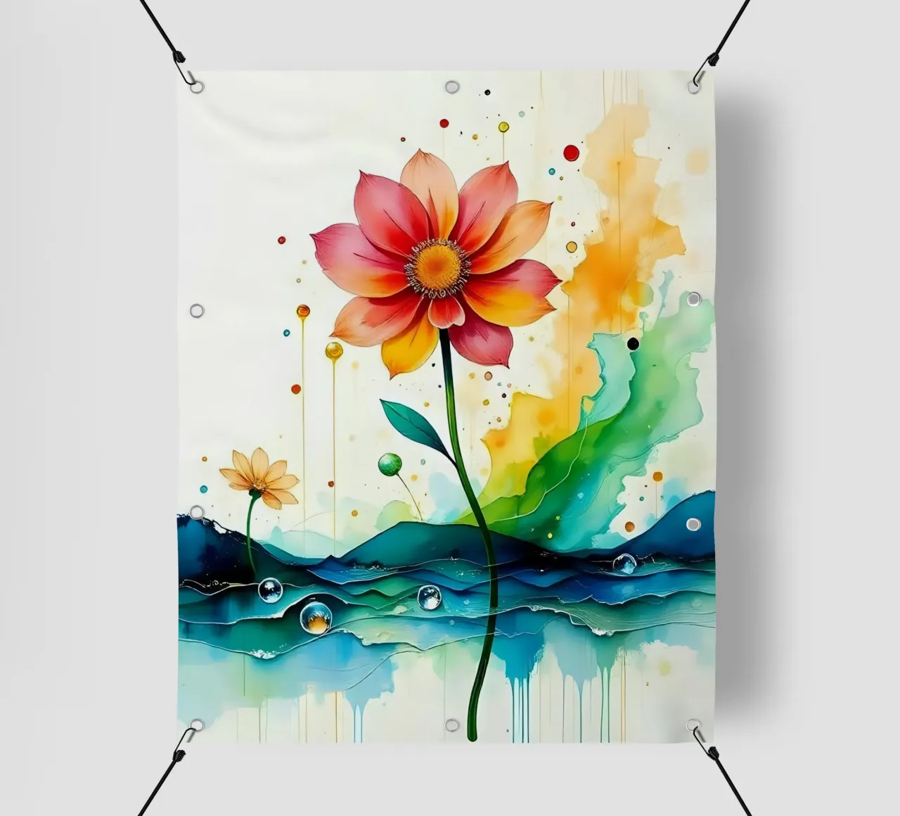Pittura_fiori_3 telo in pvc da Farb- und Blütenzauber by LK