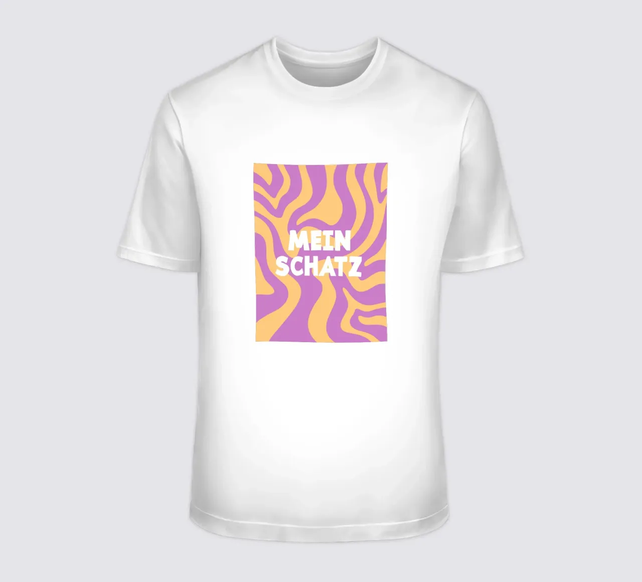 Linea d'onda giallo-viola t-shirt da MODERN NUANCE
