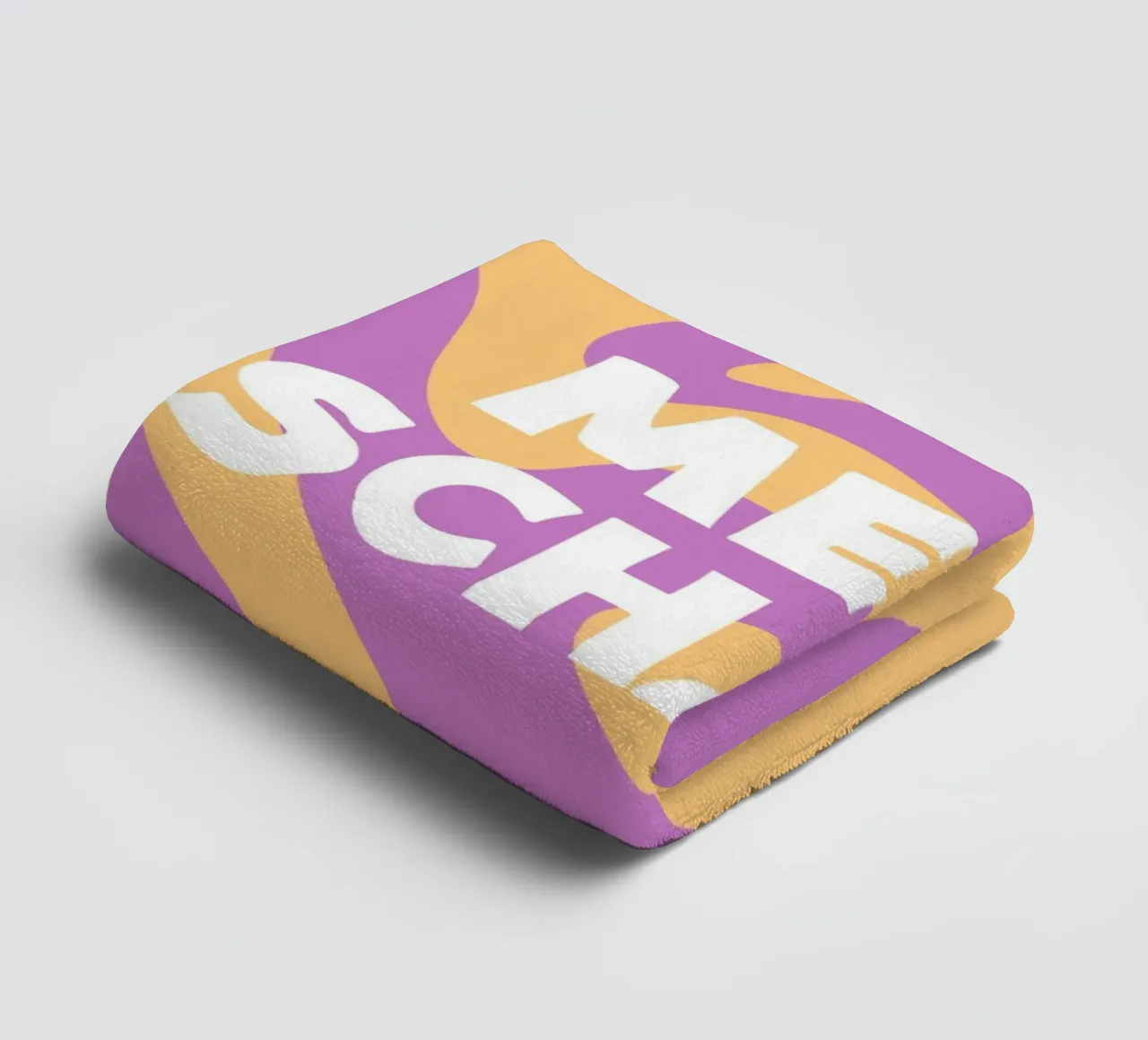 Linea d'onda giallo-viola asciugamano da bagno da MODERN NUANCE