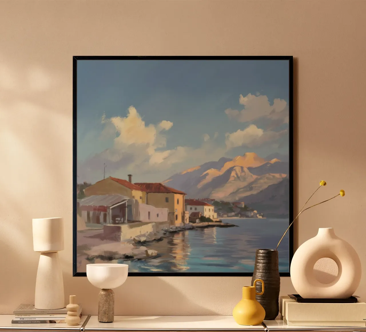 Costa Azzurra Classic poster con telaio in plastica da Celestial Harmony