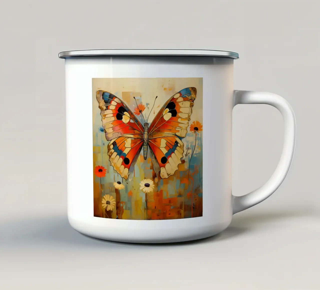 Arte da parete di Imagine tazza in smalto da Imagine