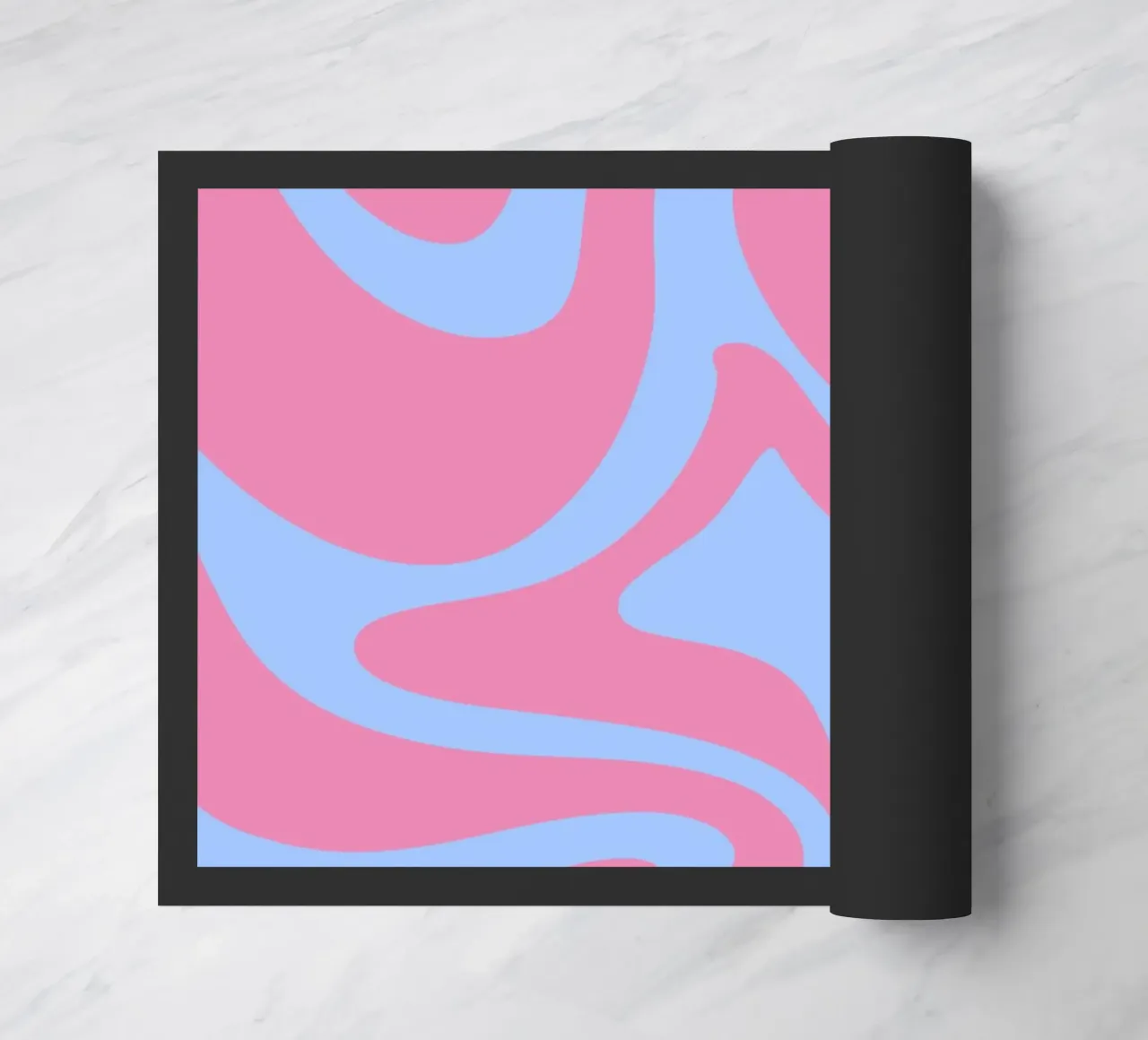 Onde blu e viola zerbino da MODERN NUANCE