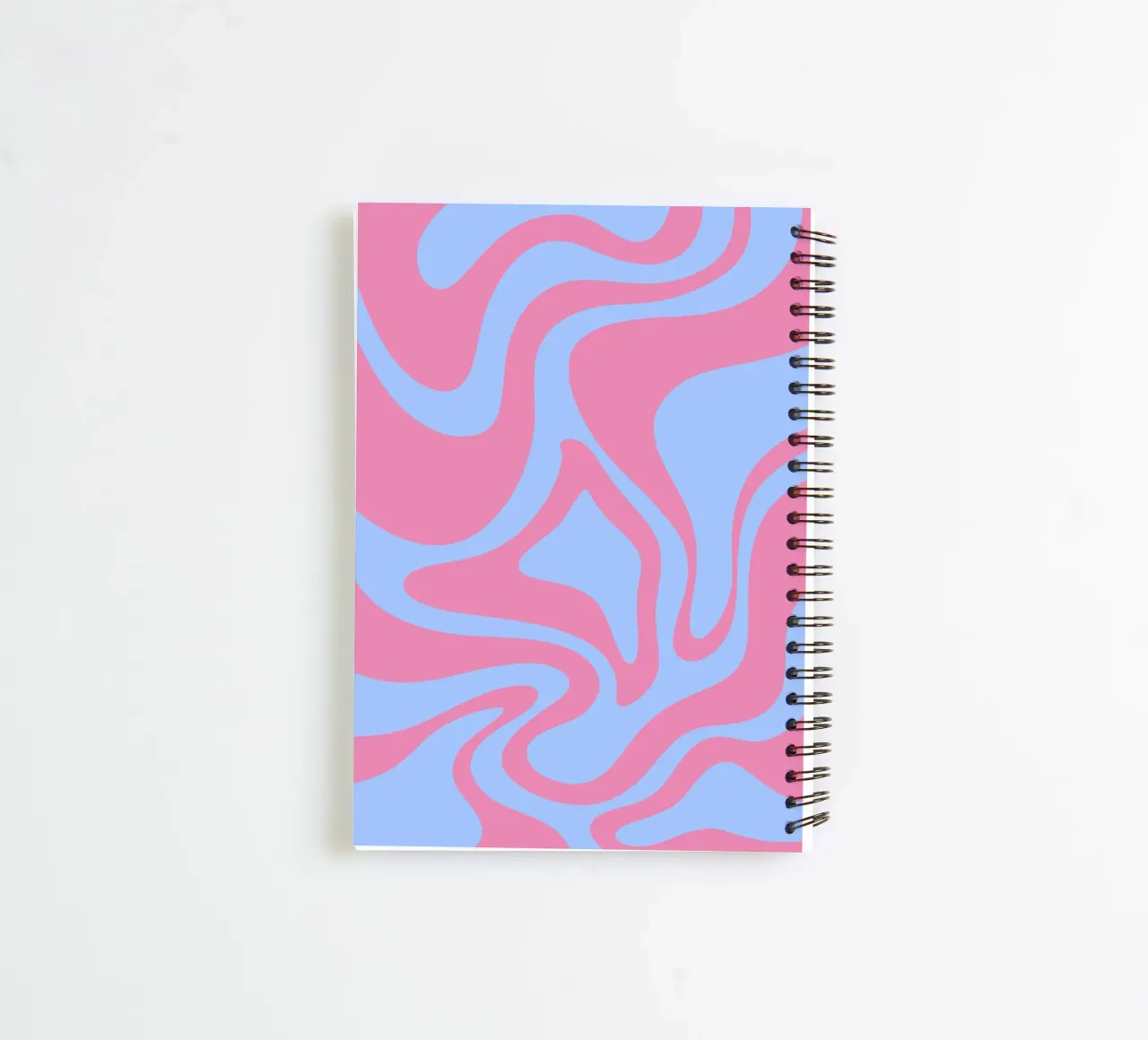 Blue and Purple Waves spiral notebook by MODERN NUANCE