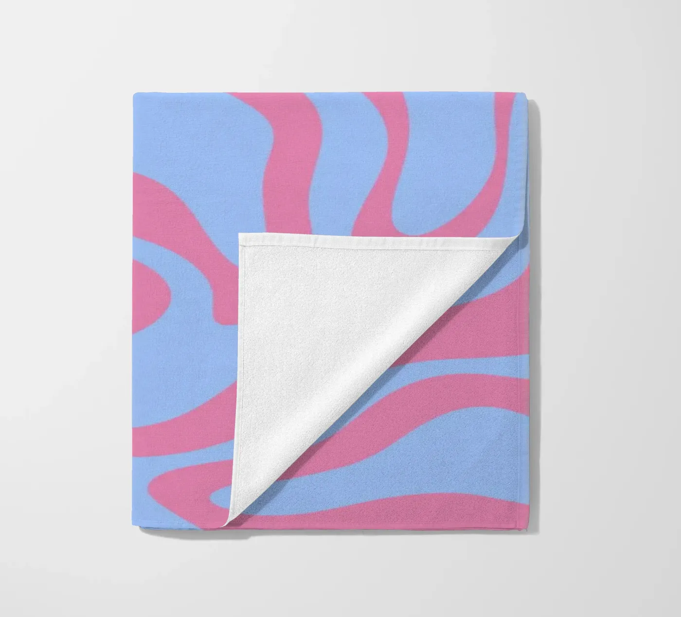 Blue and Purple Waves beach towel by MODERN NUANCE