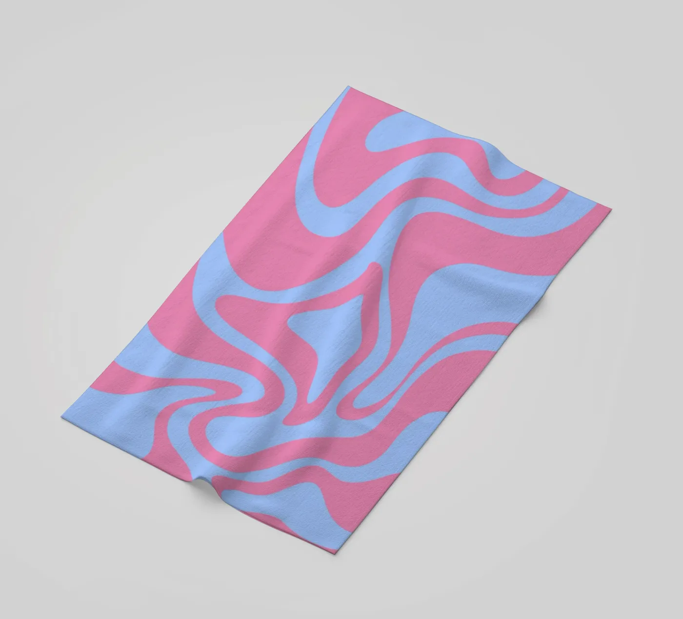 Blue and Purple Waves beach towel by MODERN NUANCE
