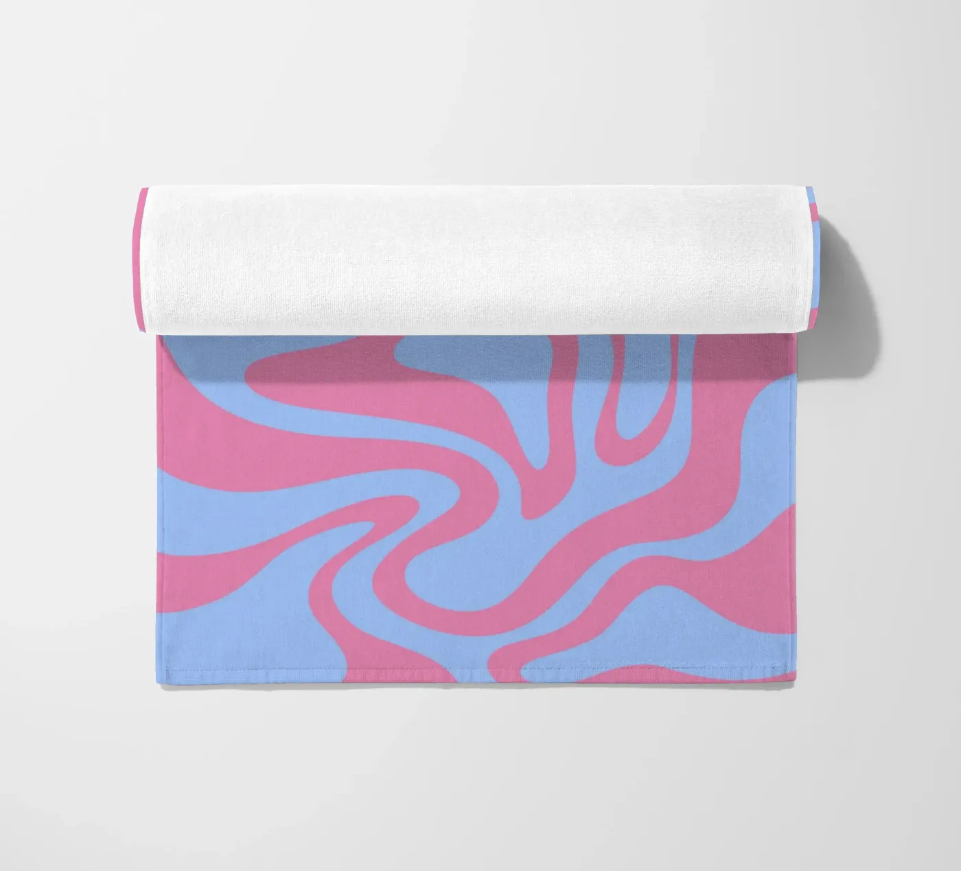 Blue and Purple Waves beach towel by MODERN NUANCE