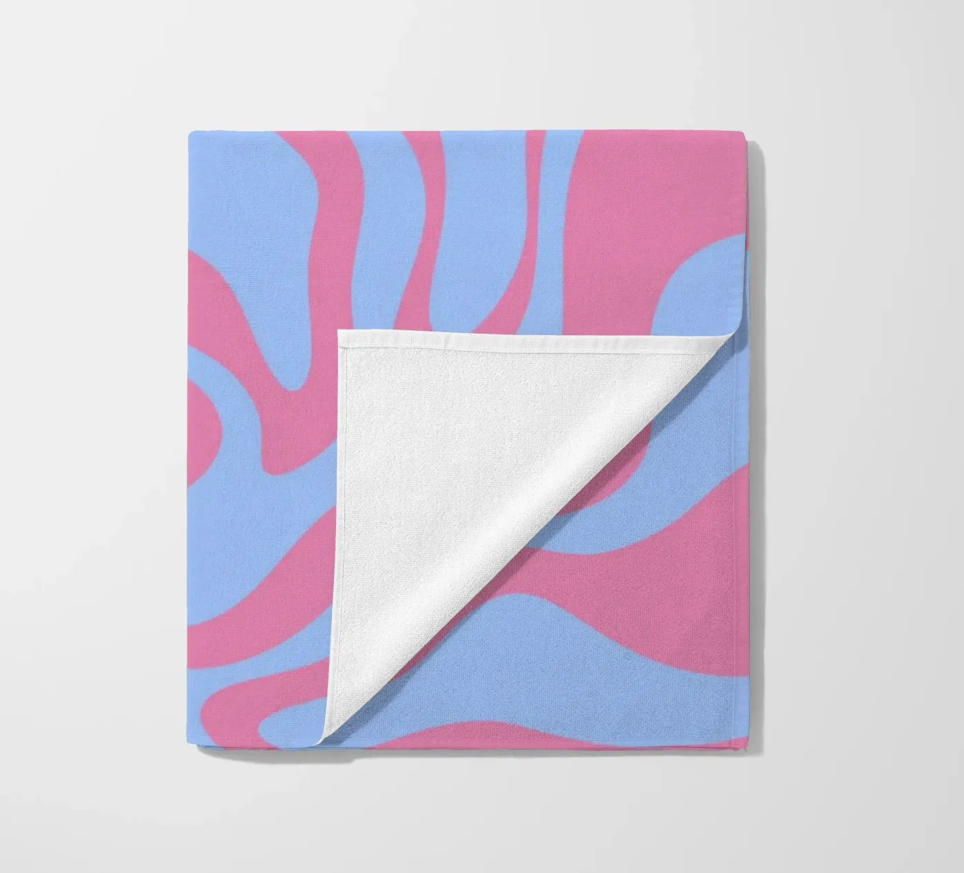 Blue and Purple Waves beach towel by MODERN NUANCE