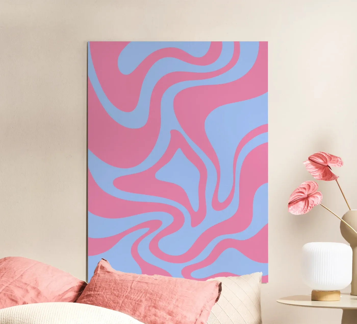 Blue and Purple Waves poster da MODERN NUANCE
