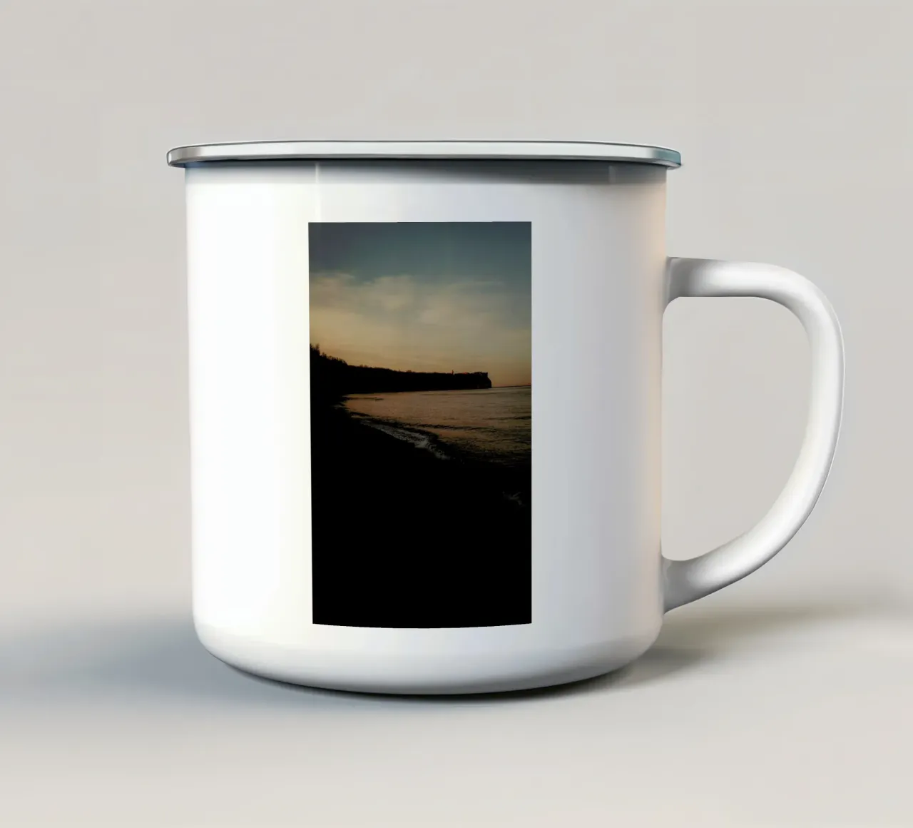 Tase of Sea Sunset III tazza in smalto da Philipp Reinhard