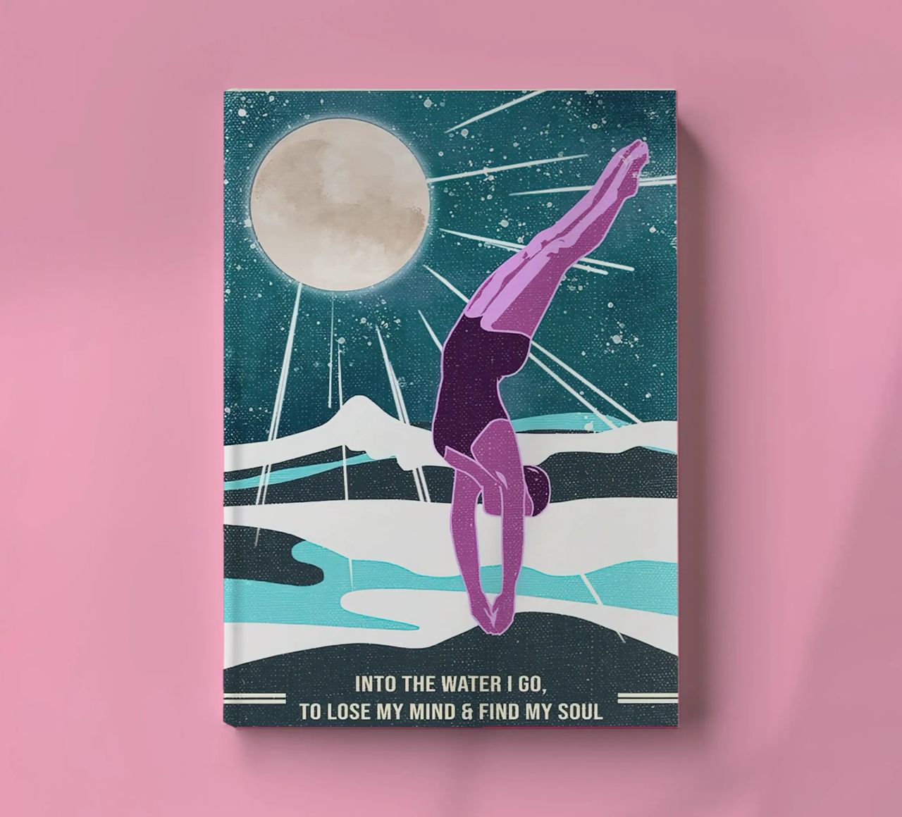 Into The Water I Go, To Lose My Mind And Find My Soul notebook by Christopher shop
