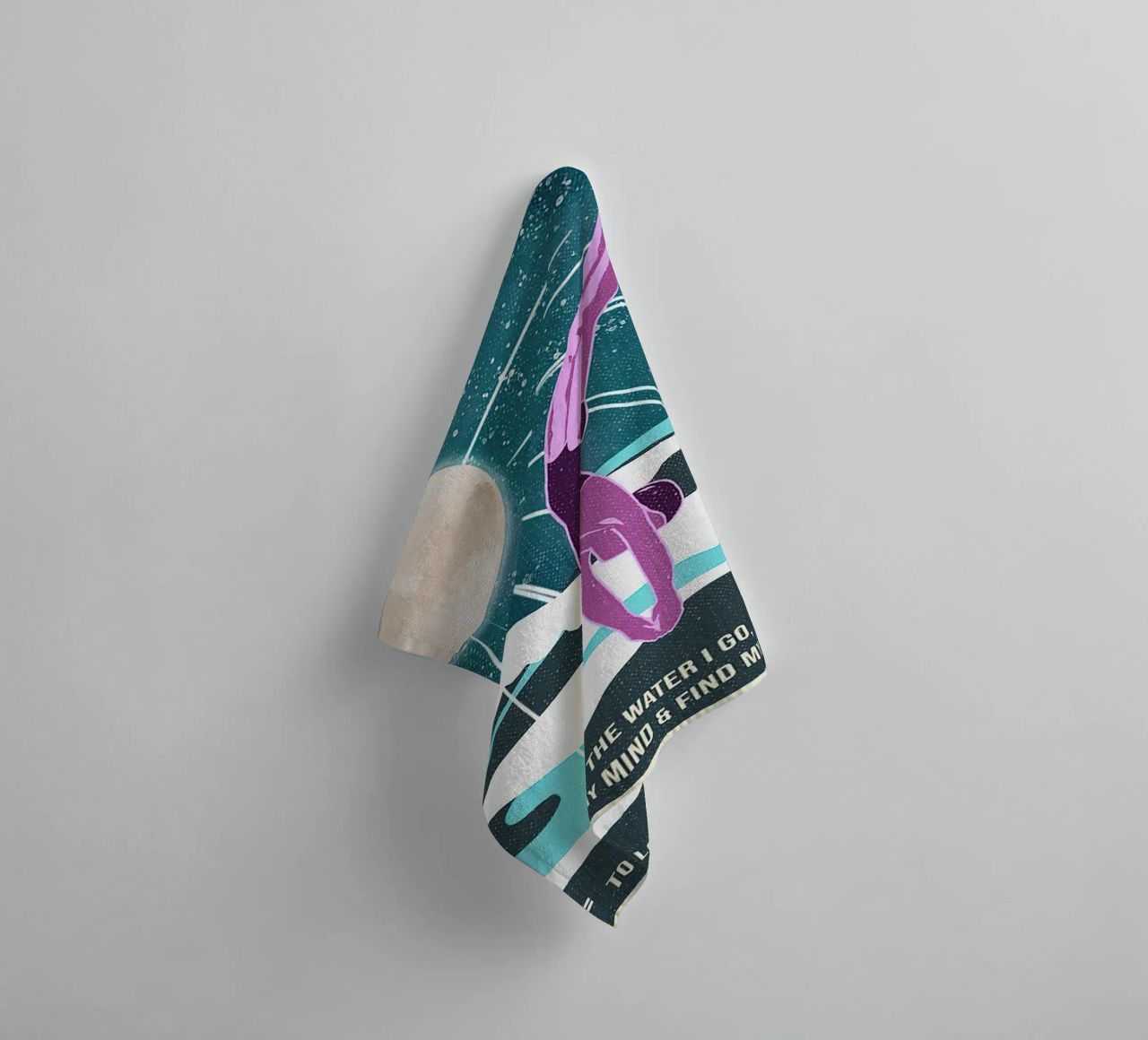 Into The Water I Go, To Lose My Mind And Find My Soul towel by Christopher shop