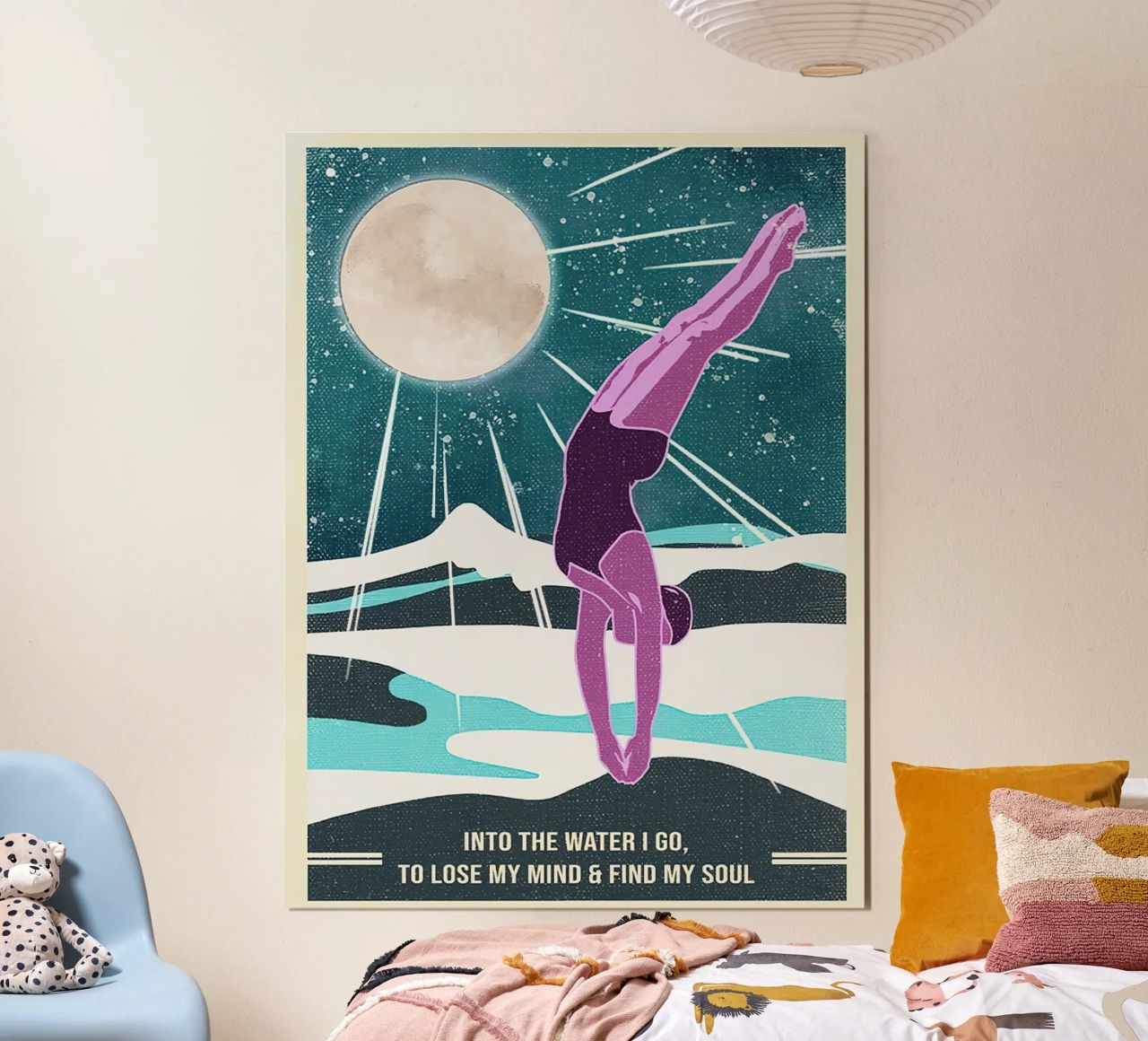 Into The Water I Go, To Lose My Mind And Find My Soul poster by Christopher shop
