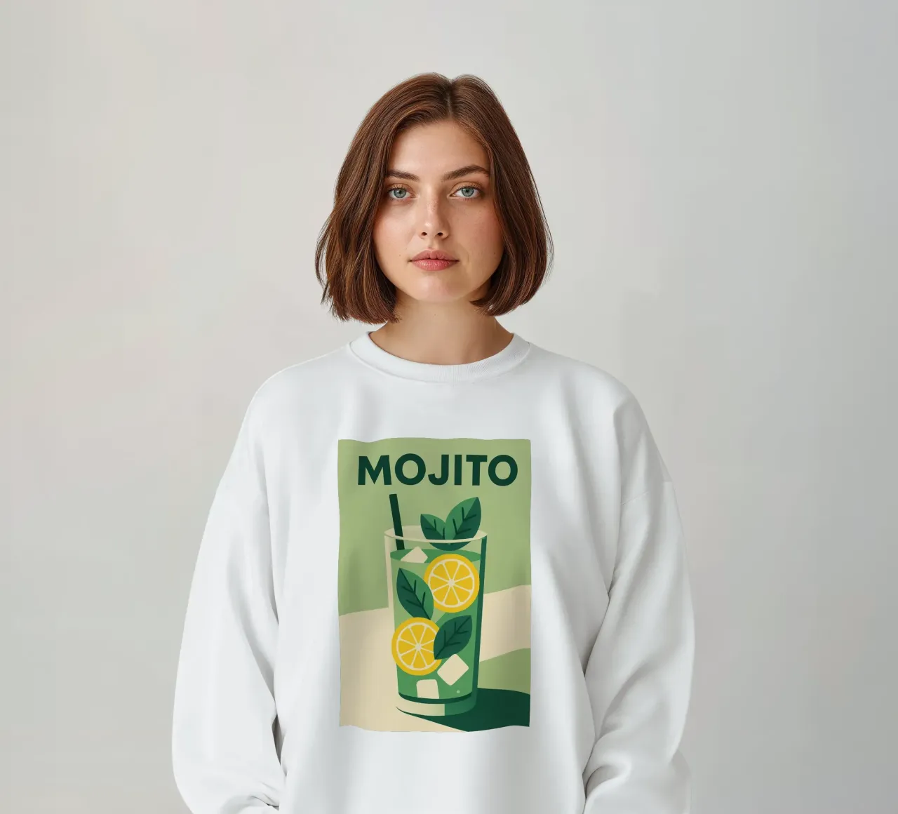 Mojito - Freschezza verde e spirito cubano felpa da Boissons - Affiches & posters - Retro