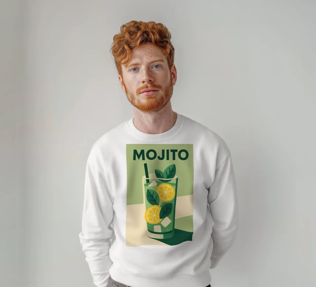 Mojito - Freschezza verde e spirito cubano felpa da Boissons - Affiches & posters - Retro