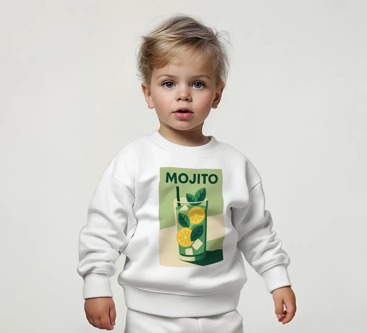Mojito - Freschezza verde e spirito cubano felpa neonato da Boissons - Affiches & posters - Retro