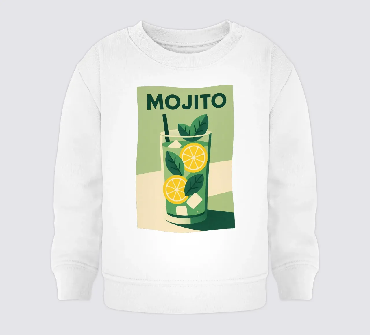 Mojito - Freschezza verde e spirito cubano felpa neonato da Boissons - Affiches & posters - Retro