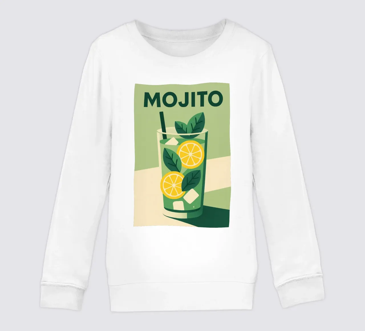 Mojito - Freschezza verde e spirito cubano felpa bambino da Boissons - Affiches & posters - Retro