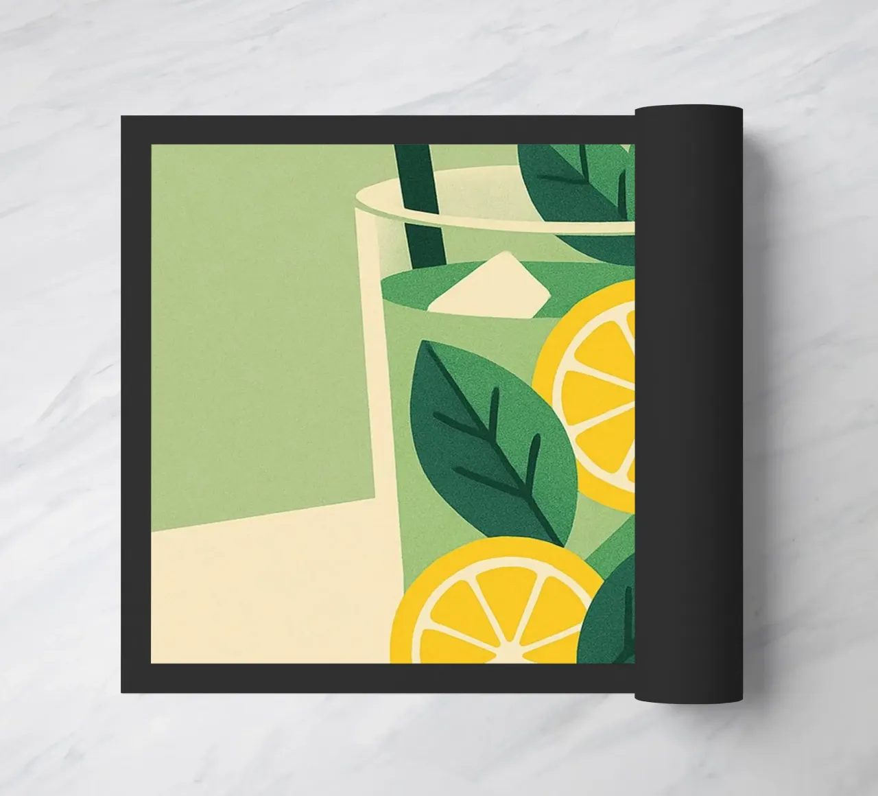 Mojito - Freschezza verde e spirito cubano zerbino da Boissons - Affiches & posters - Retro