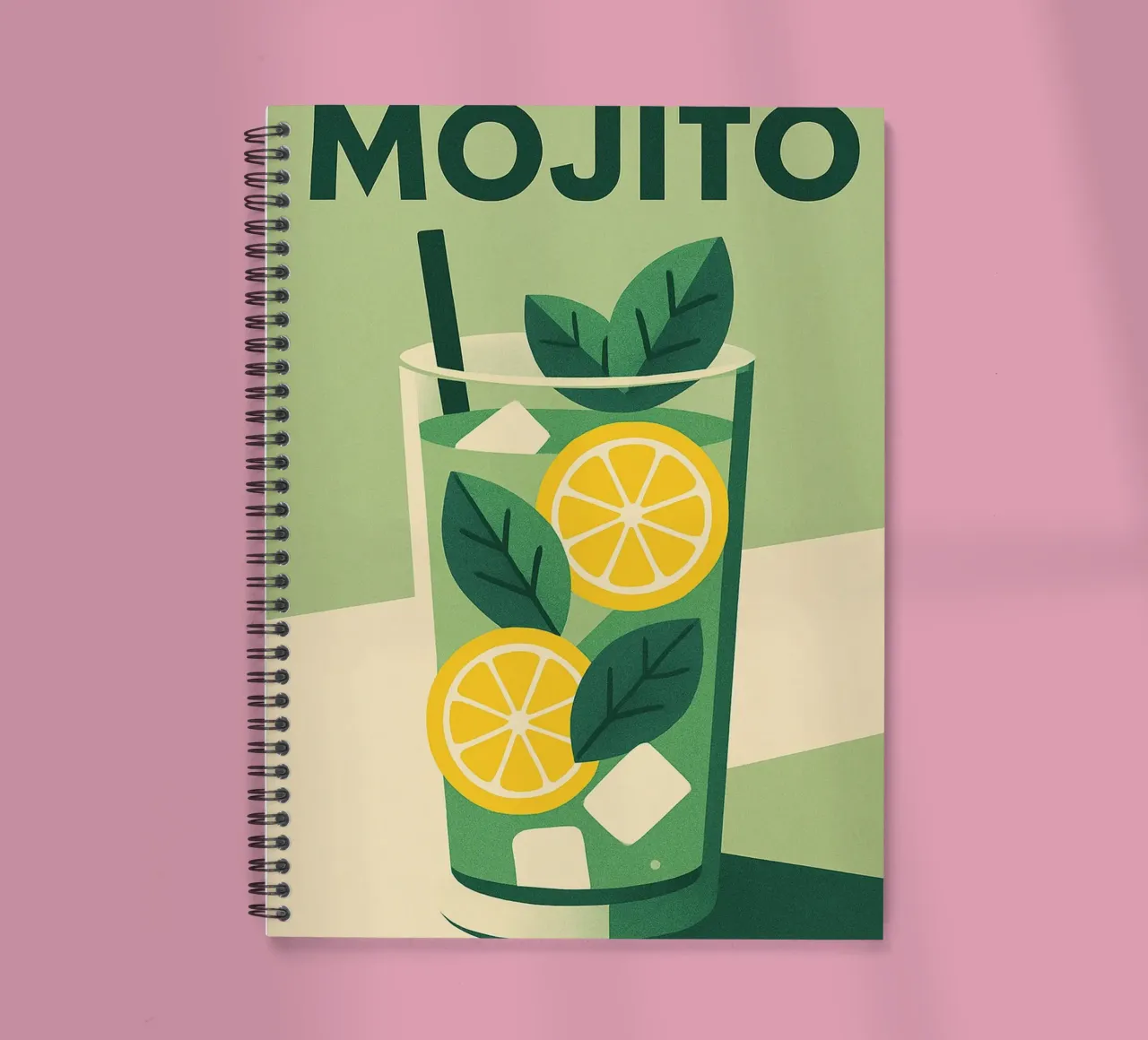 Mojito - Grüne Frische und kubanisches Lebensgefühl Ringbuch von Boissons - Affiches & posters - Retro