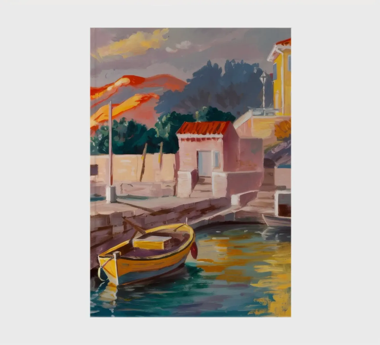 Sunlit Quay Repose notebook by Celestial Harmony