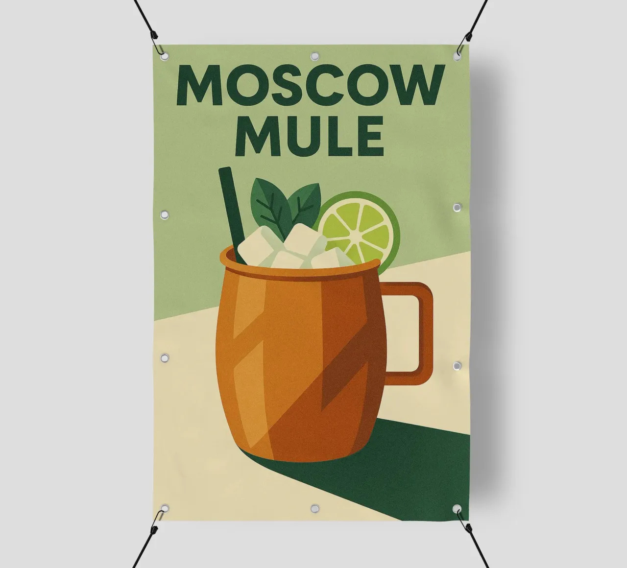 Moscow Mule - Rame, fresco ed elegante telo in pvc da Boissons - Affiches & posters - Retro