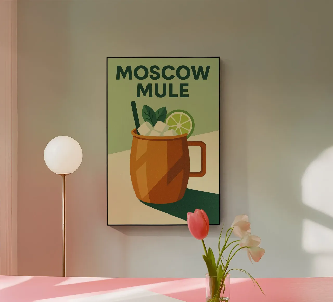 Moscow Mule - Cobre, fresco y con estilo metacrilato de Boissons - Affiches & posters - Retro