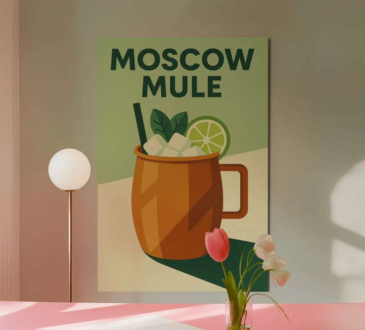 Moscow Mule - Rame, fresco ed elegante alluminio dibond da Boissons - Affiches & posters - Retro