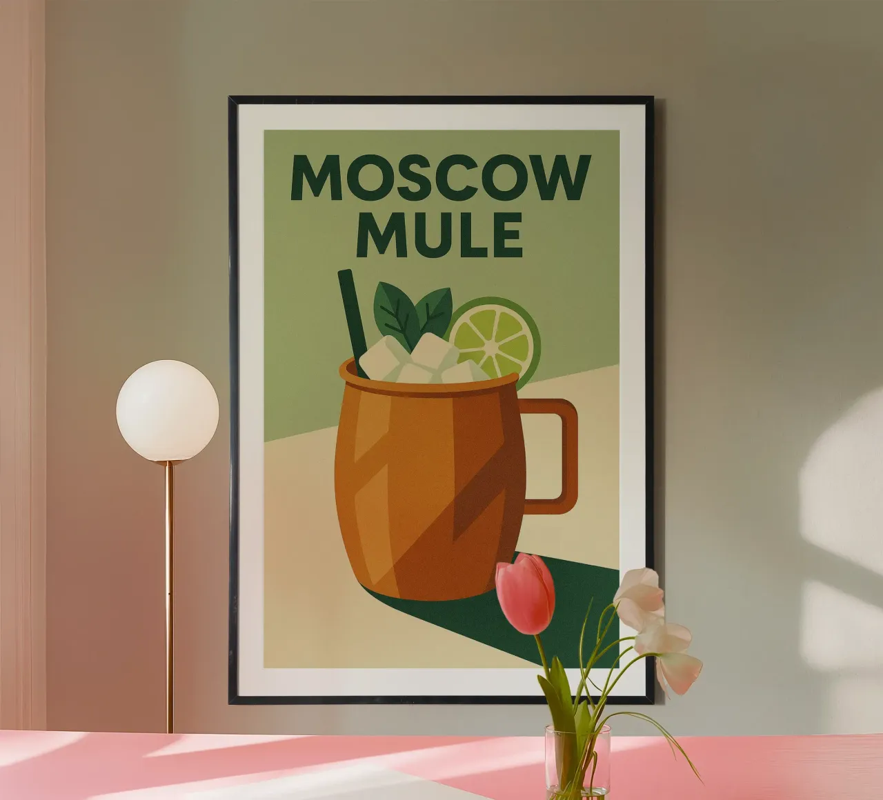 Moscow Mule - Rame, fresco ed elegante carta hahnemühle da Boissons - Affiches & posters - Retro